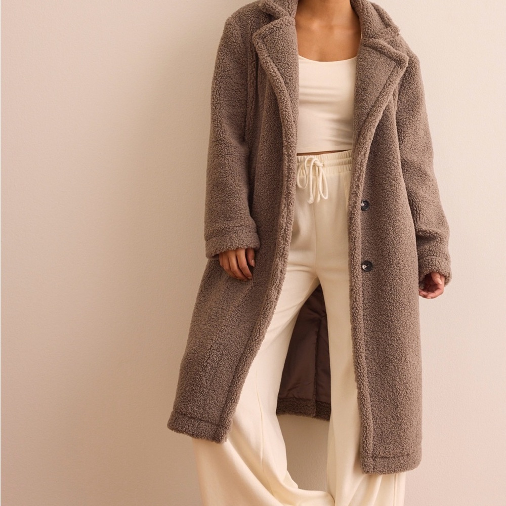 Altar'd State Warm Brown Teddy Jacket